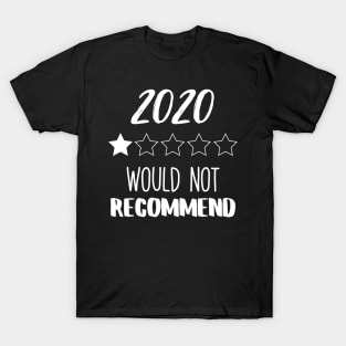 2020 Would Not Recommend Very Bad Year T-Shirt